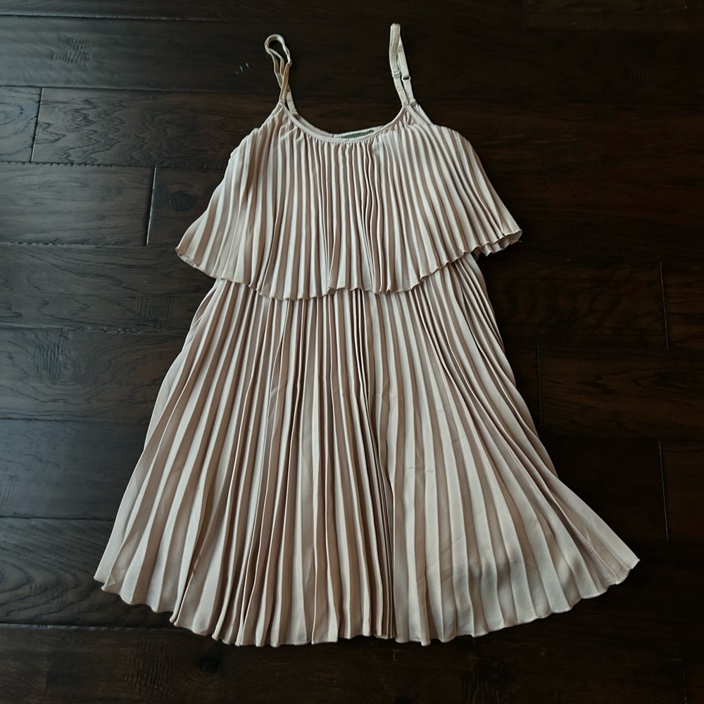 Beige Flowy Dress